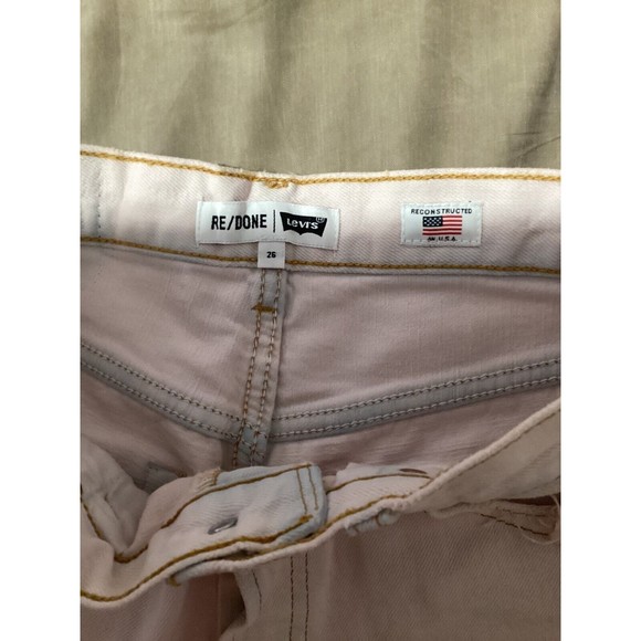 REDONE X Levi’s The Short Light Pink Size 26 - Picture 6 of 10